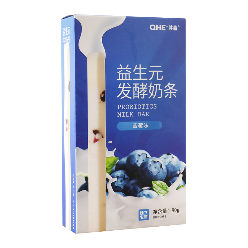 Small milk flower QHE + its Jiayi Shengyuan milk strip 80g individually packaged snack cheese stick milk stick