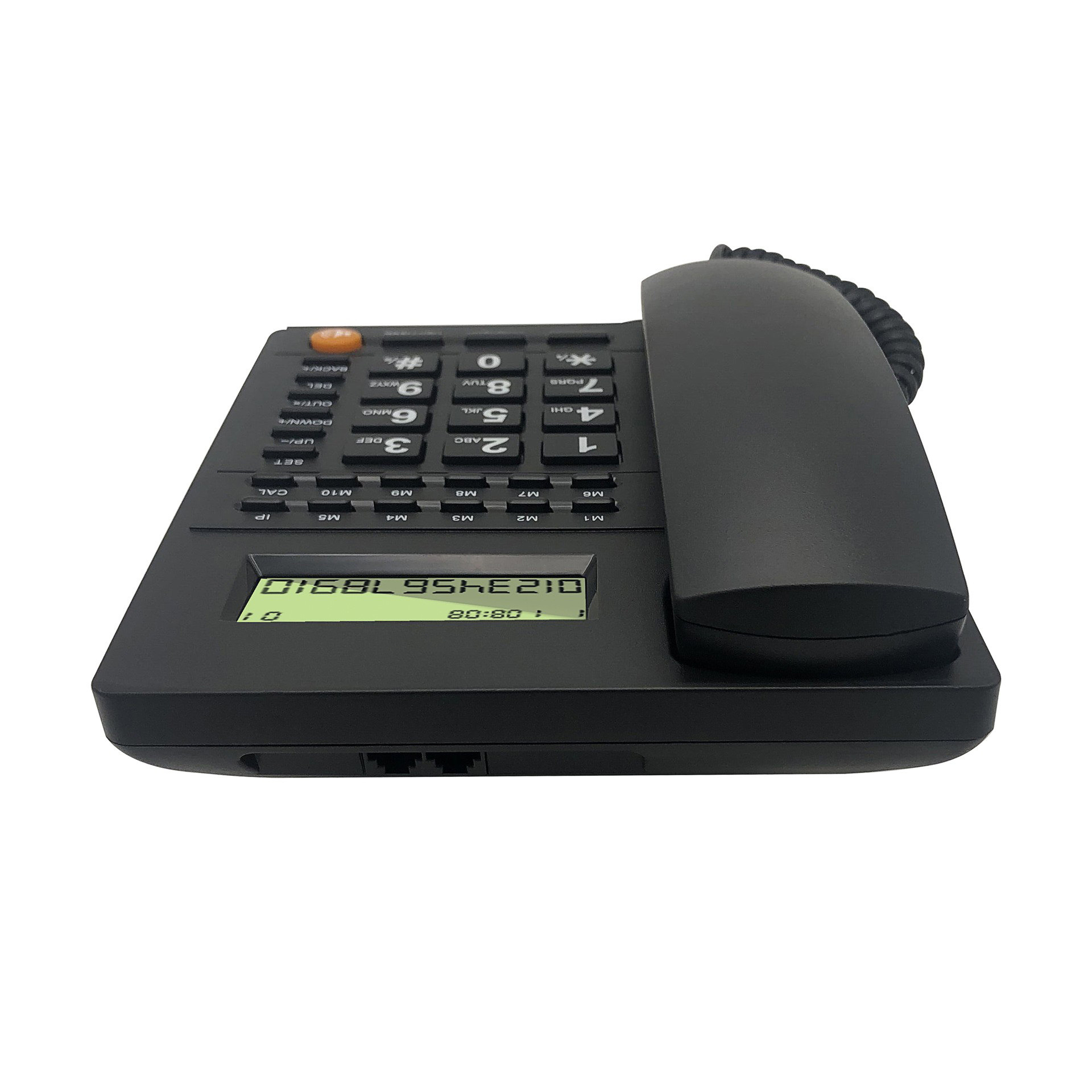 Black Telephone One Button Dial Telephone Home Telephone Office Telephone Caller Display Telephone