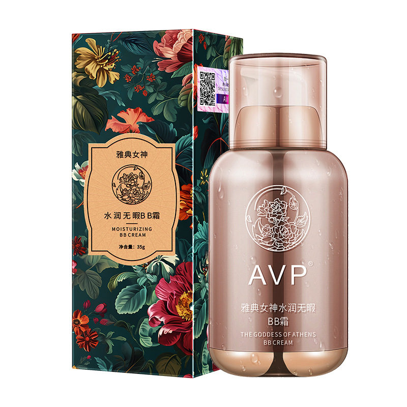Avp Light Concealer Bb Cream Natural Brightening Skin Tone Liquid Foundation Moisturizing Concealer Long-Lasting Non-Removing Makeup Bb Cream