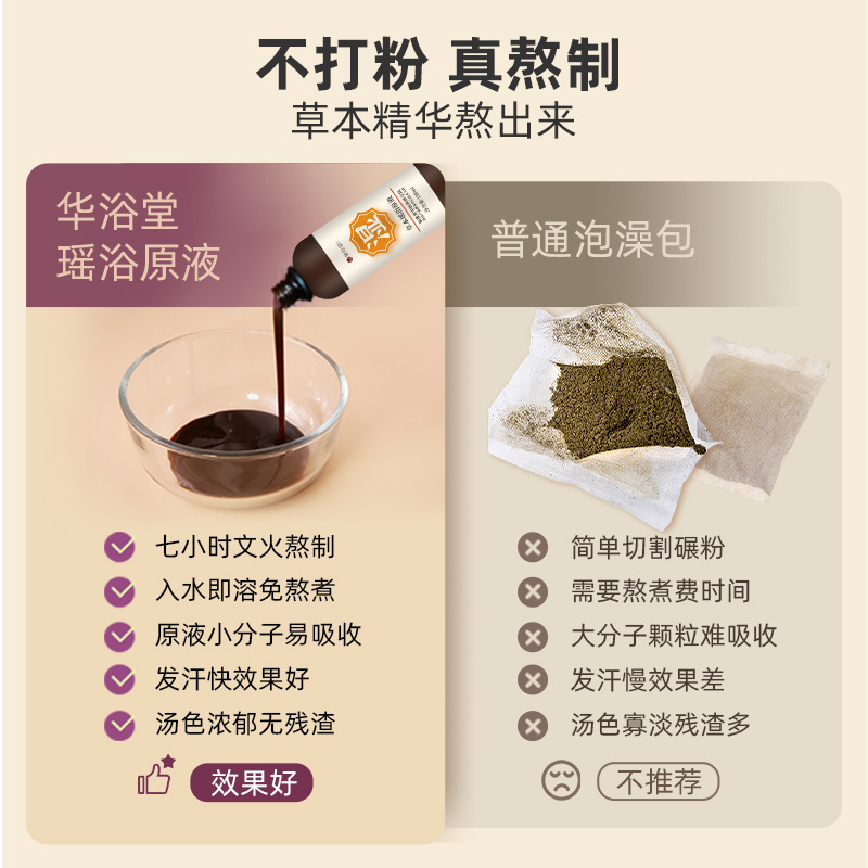 Hua Yu Tang Yao bath stock solution herbal bath bag non-boiled medicine bath bag factory wholesale bath liquid boiled Yao bath
