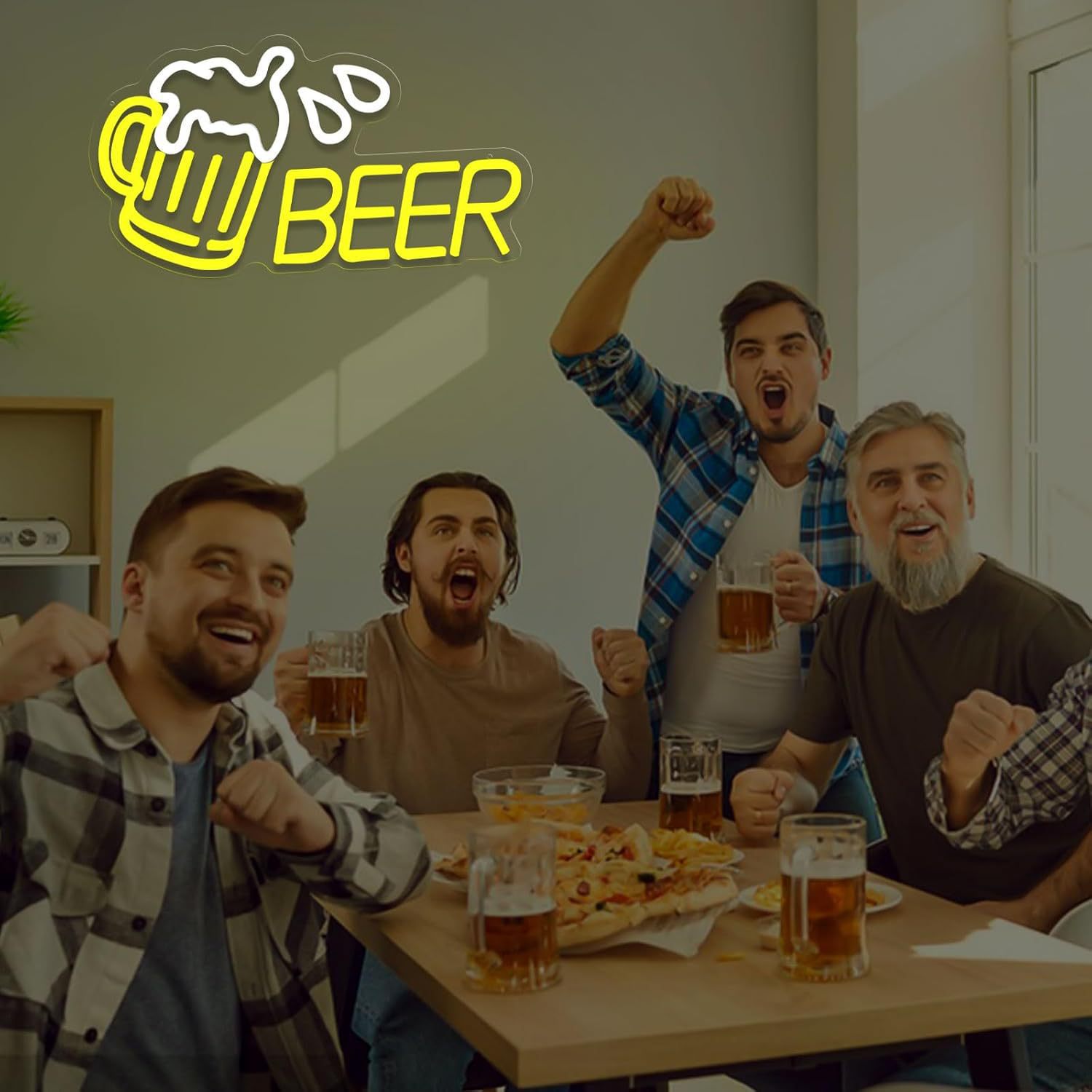 Cross-Border Supply of Led Beer Neon Lights, Luminous Characters, Bar Style Lights, Tavern Atmosphere Lights, Decorative Lights, Light Signs