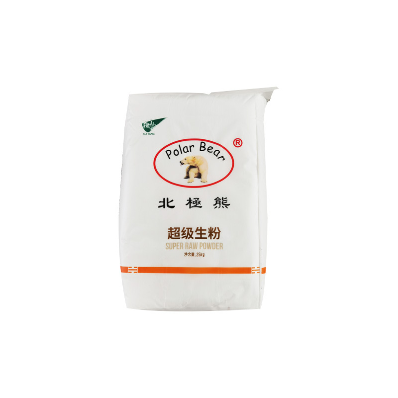 Suyang Food Polar Bear Potato Starch 25kg Hotel Special Super Starch Potato Starch Potato