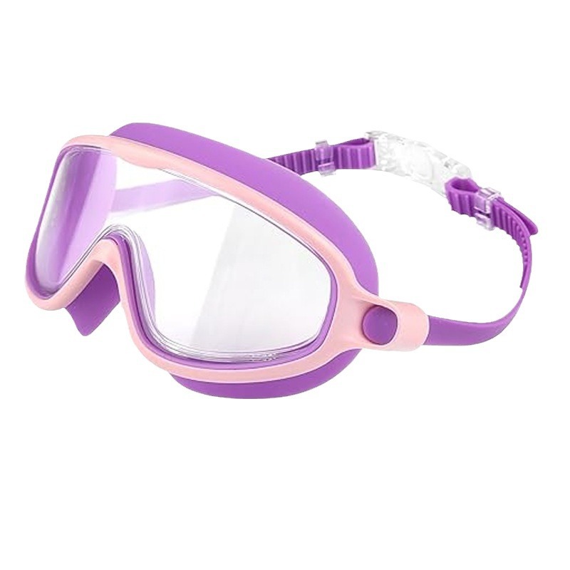 Children's Goggles Boys and Girls Swimming HD Waterproof Anti-fog Big Frame Swimming Goggles Diving Goggles Professional Glasses
