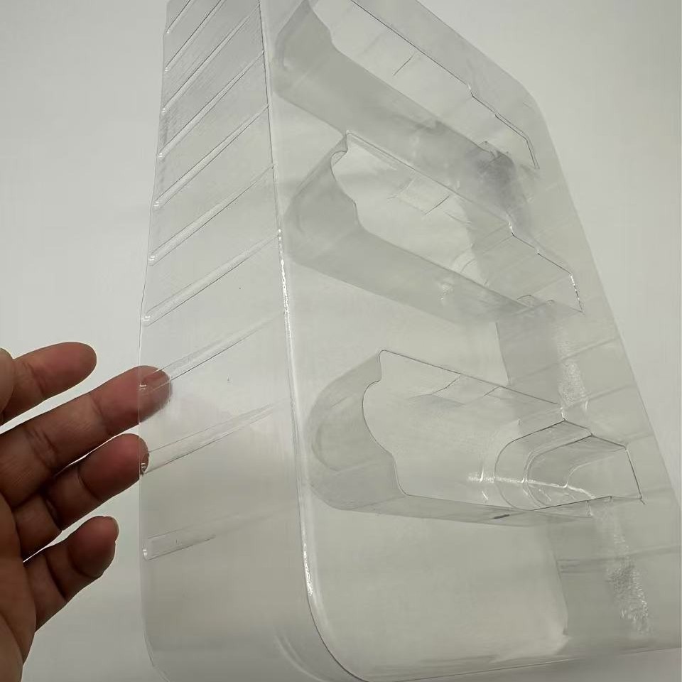 Transparent Blister Tray Anti-Static Flocking Blister Lining for Cosmetics and Electronic Products Blister Tray Processing and Customization