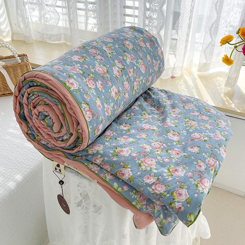 New Class A Double-layer Yarn Soybean Fiber Quilt Summer Quilt Maternal and Infant Grade Air-conditioning Quilt Thin Quilt Children's Summer Cool Quilt Wholesale 8