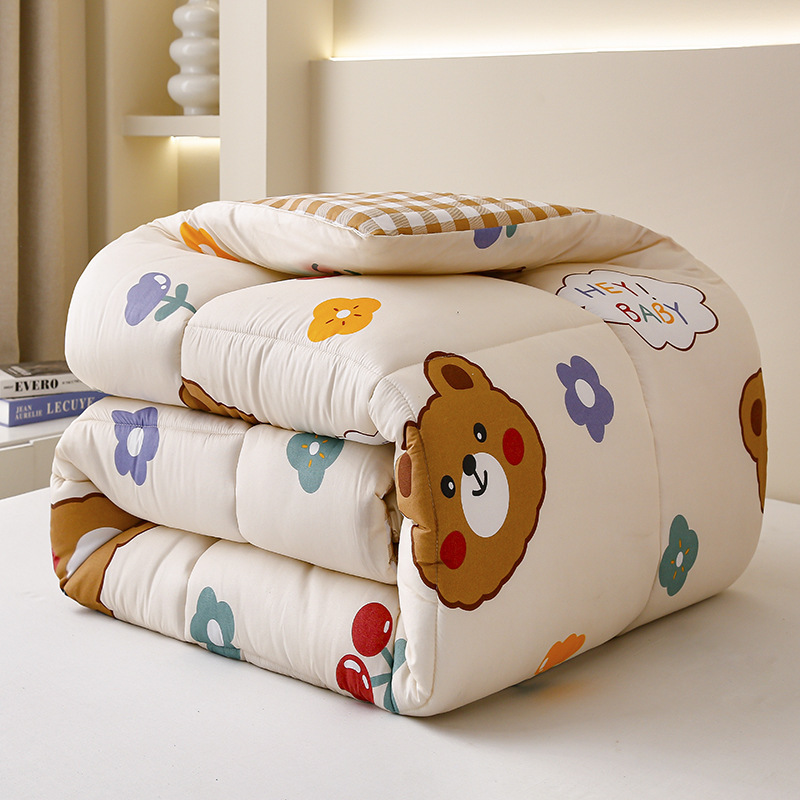 Factory wholesale cotton quilt 8kg 6 winter quilt core student dormitory single quilt double bedding padded warm four seasons quilt