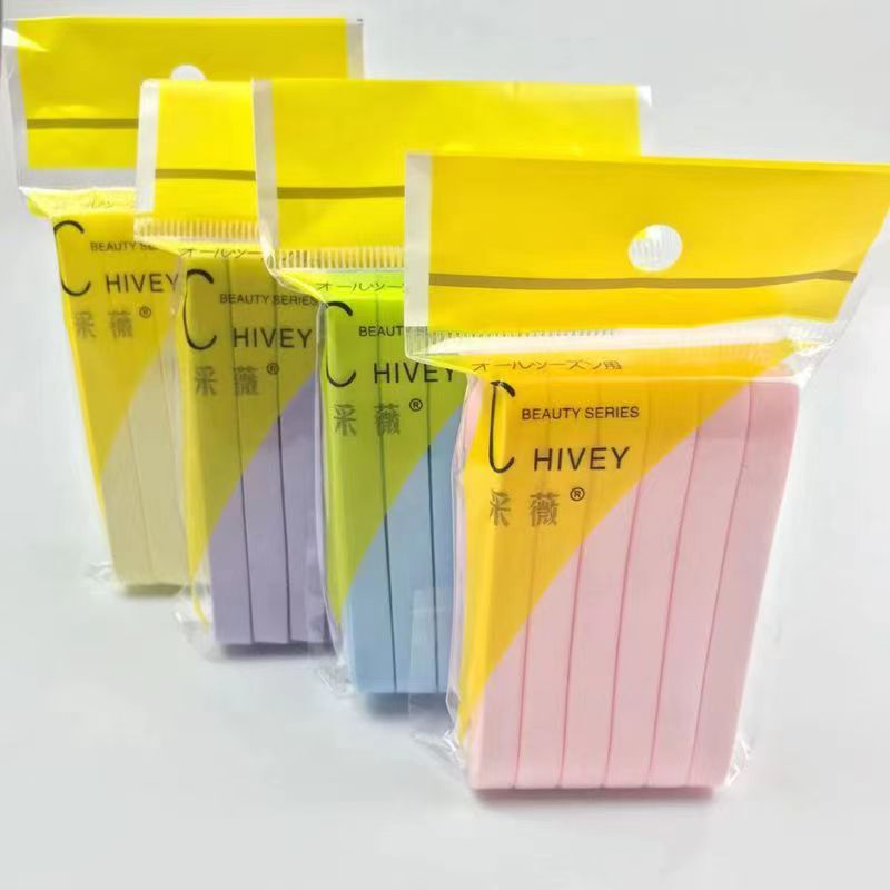 Caiwei Compressed Strip Facial Cleansing Puff, 12 Strips, Cleansing Sponge That Expands When Soaked in Water, Facial Cleansing Puff Manufacturer Cross-Border