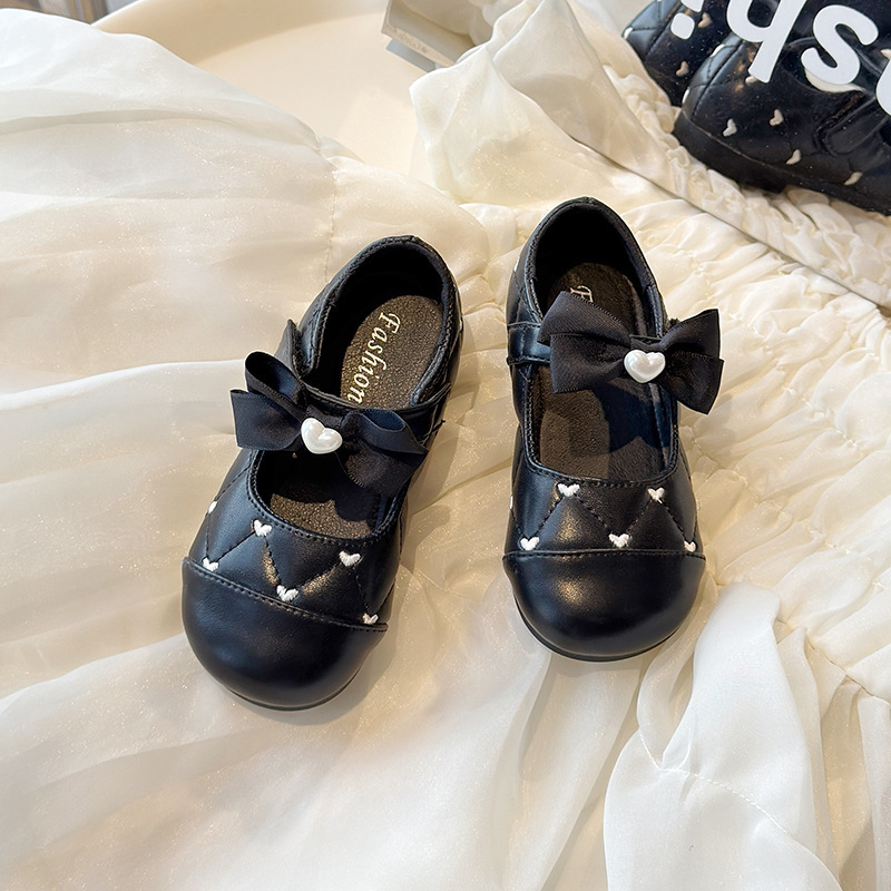 Baby Girl Toddler Shoes 2025 Spring New Children's Leather Shoes 1-3 Years Old Mary Jane Single-layer Shoes Soft-soled Princess Shoes