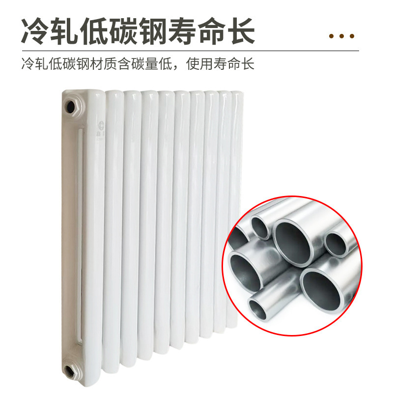 Steel Two-Column Radiator Low-Carbon Steel Radiator Water Heating 50256030 Engineering Piece Manufacturer Gz206 Heat Exchanger