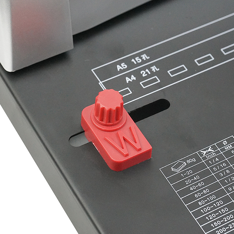 A4 comb clip rubber ring punching machine 21-hole tender binding machine 10-hole clip binding machine factory direct sale