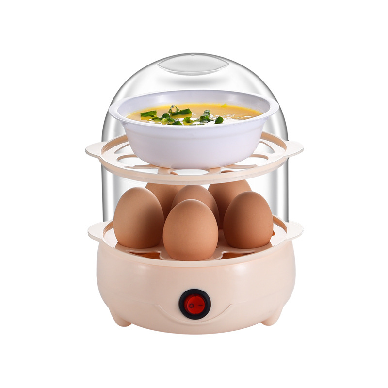 Wanpi Bear Egg Cooker Anti-Dry Burning Small Egg Steamer Mini Boiled Egg Custard Machine Home Breakfast Artifact