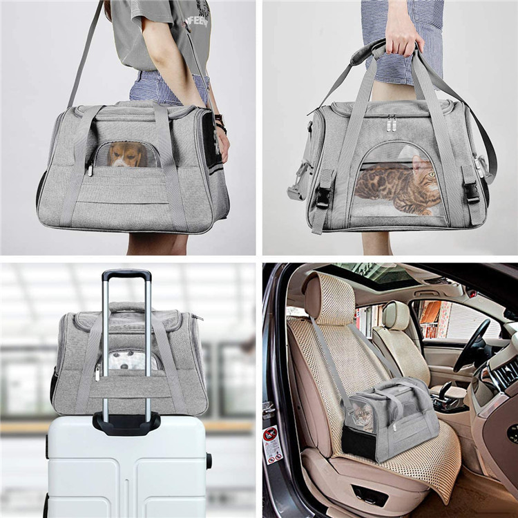Pet Supplies Portable Outgoing Lightweight Large Capacity Pet Backpack Cat and Dog Breathable Expanding Foldable Cat Bag