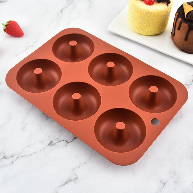 Food Grade High Temperature Resistant Silicone Cake Mold Wholesale Donut Biscuit Mold DIY Oven Baking Tools