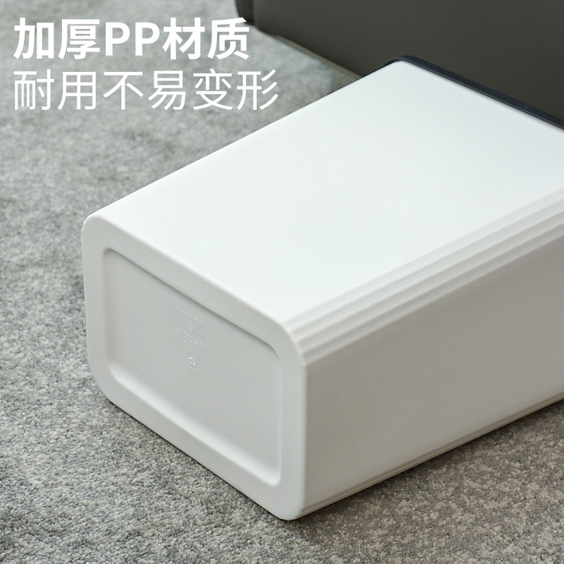 Square Trash Can for Home High-End Toilet with Flip Lid with Lid Living Room Kitchen Hotel Trash Can Starting from One Piece