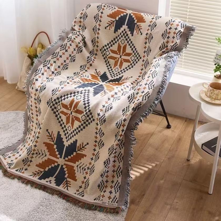 90*180cm French Romance Sofa Towel Sofa Cushion Dust Cover Towel Single Sofa Set Towel Decorative Blanket