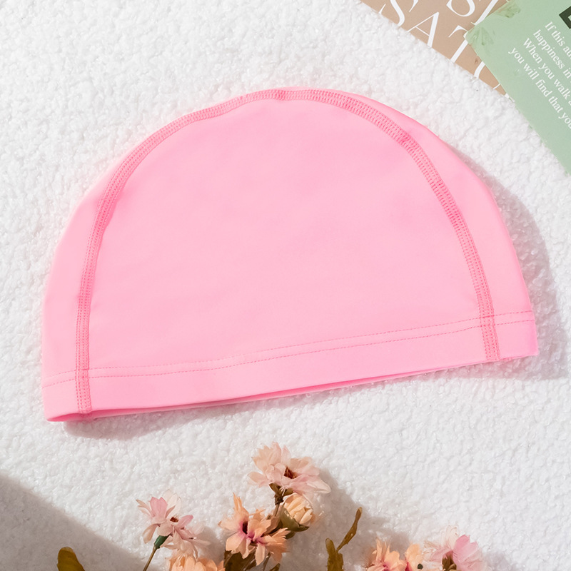 Customized Nylon High-Elastic Solid Color Cloth Swimming Cap for Adults, Men, Women and Children, Universal Swimming Cap, Swimming Elastic and Comfortable