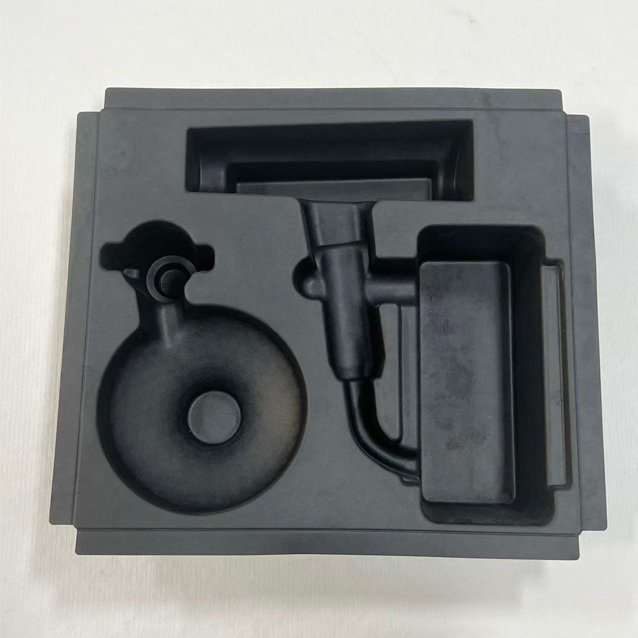 Paper Pulp Molding, Drawing Proofing, Environmentally Friendly Material, Anti-Fall and Shock-Proof Black Carton Packaging, Hair Dryer Paper Inner Tray