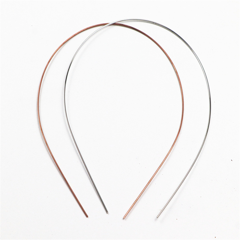 1.2mm Wire Hair Hoop Hair Accessories Material Beaded Material Red Copper Hair Hoop Handmade DIY Accessories Kidsren's Jewelry