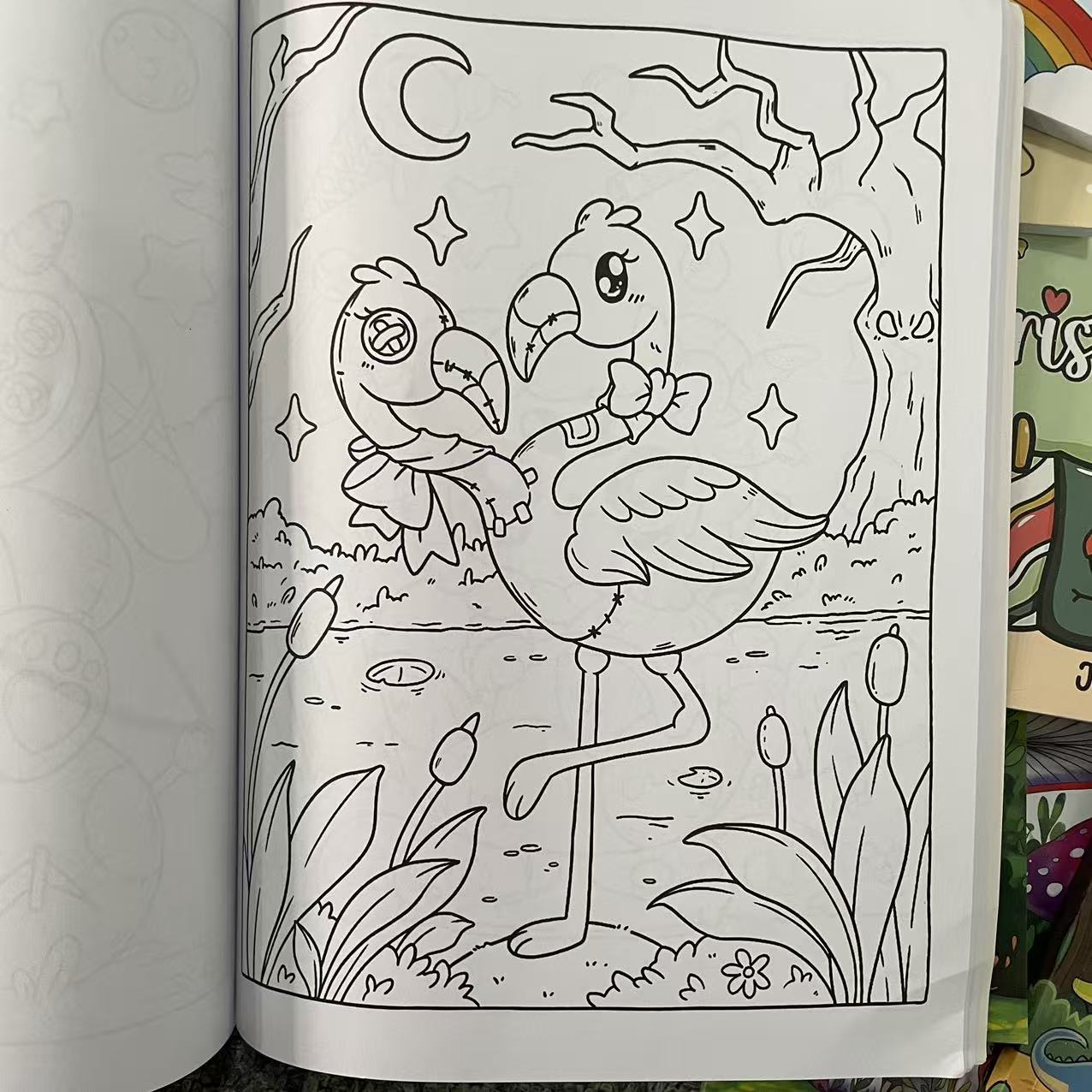 Creative Doodle Drawing Book, Cartoon Stress-Relief Coloring Book, Fun, Cute and Comfortable Coloring Book for Enthusiasts