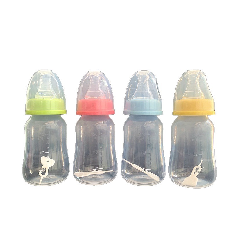 Newborn Baby Standard Mouth 120ml Feeding Bottle Medicine Feeding Bottle Baby Pp Anti-Vomiting, Explosion-Proof and Anti-Fall Plastic Feeding Bottle