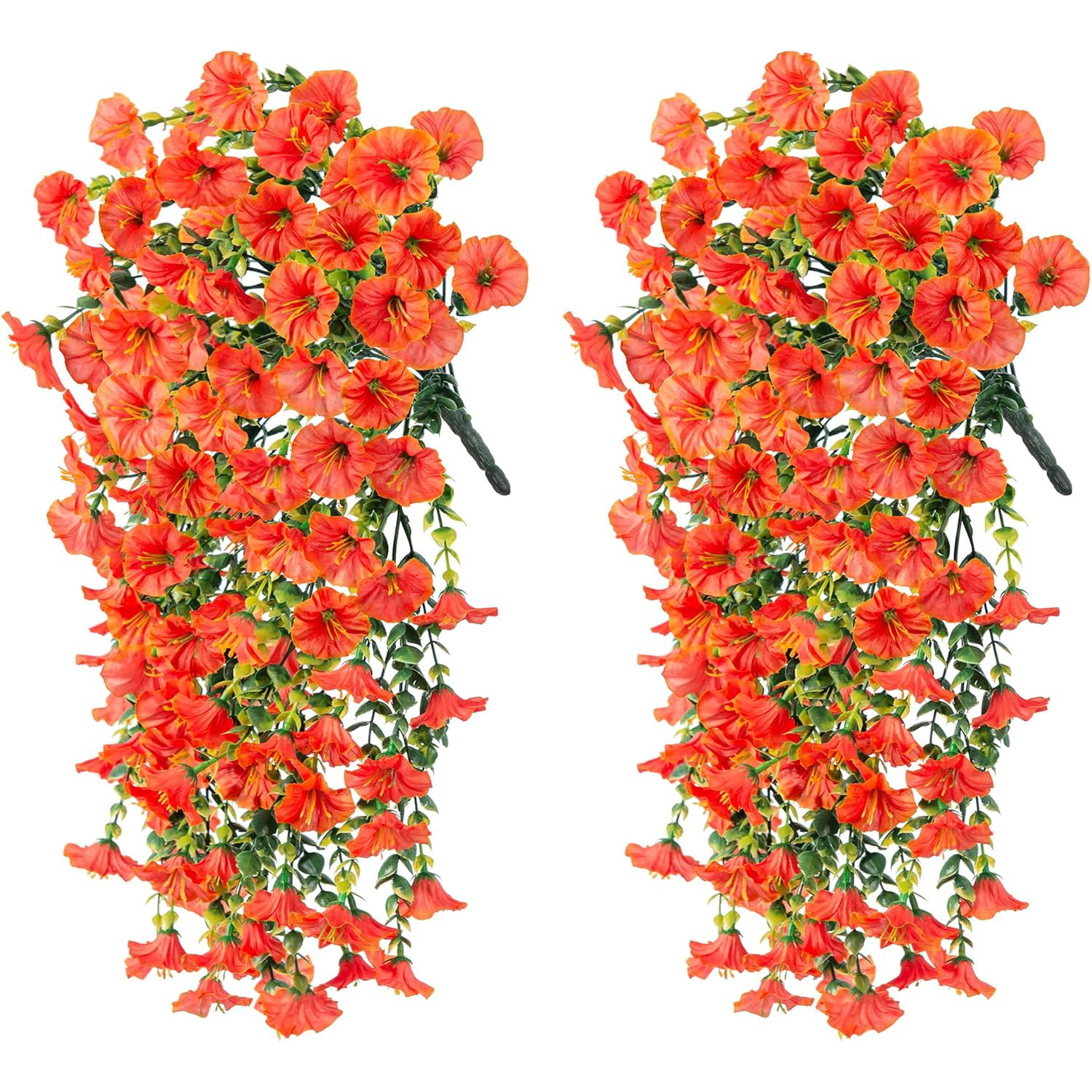 Outdoor Courtyard Artificial Flower Eucalyptus Morning glory Silk Flower Home Wedding Decoration Wall Hanging Rattan Flower Vine