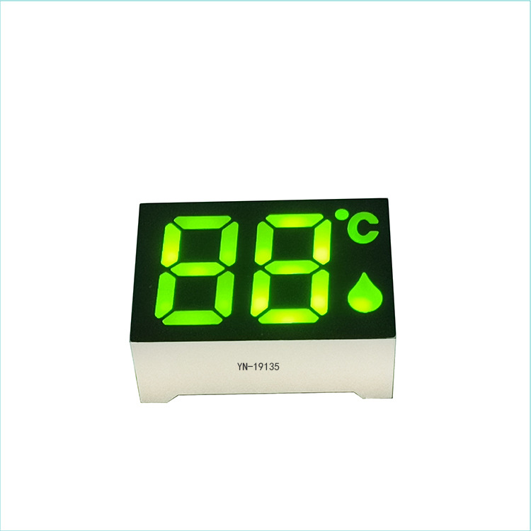 Led Digital Tube Source Factory Two Digits with Temperature Display Green Light Digital Tube Highlight Common Cathode