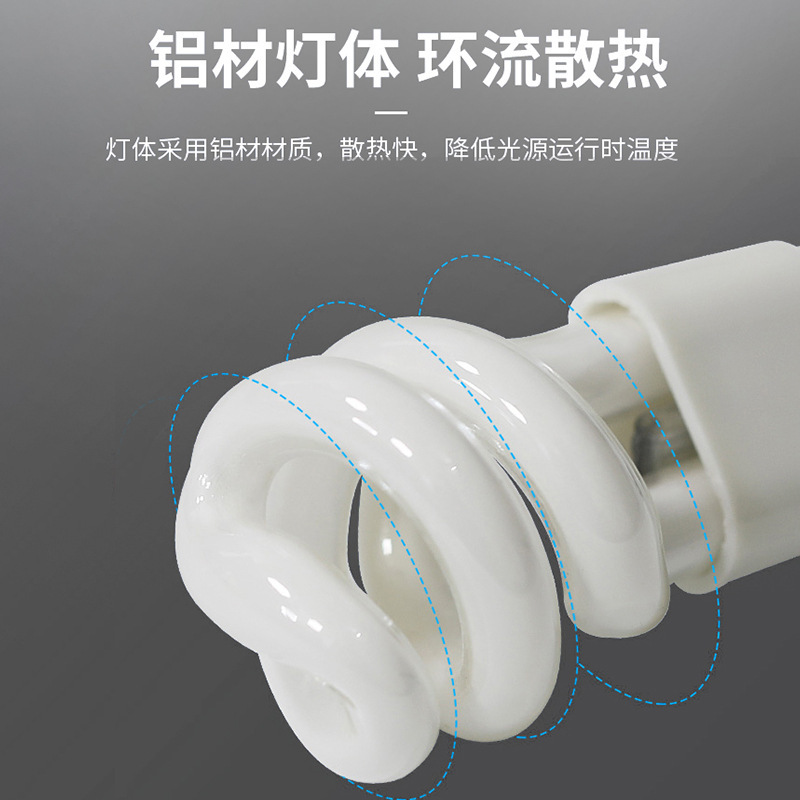 G4 Spiral Energy-Saving Lamp Mirror Headlight Pin Bulb High-Brightness Energy-Saving Lamp 3W Aisle Lamp Two-Pin Socket
