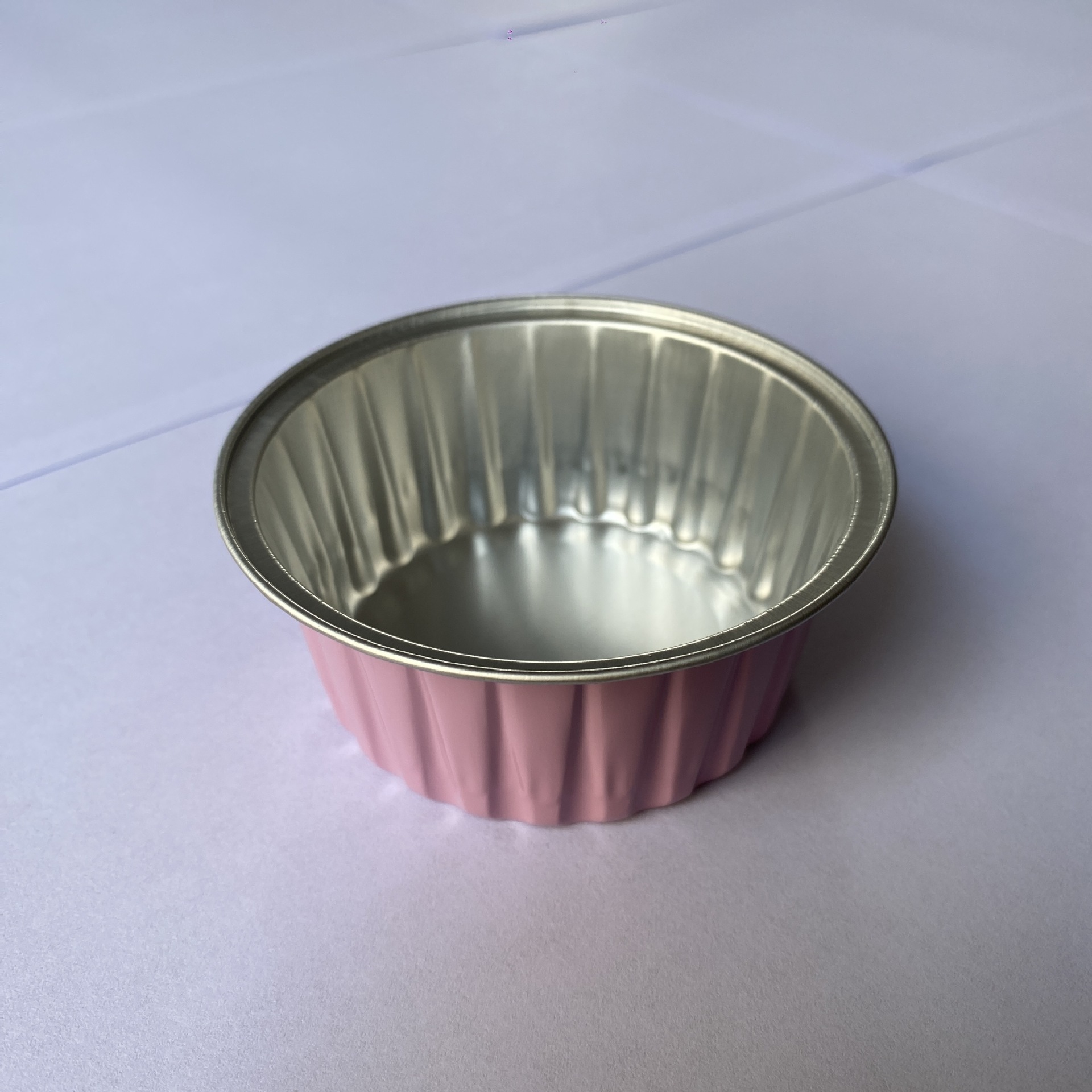 Disposable Round Tin Paper Cup Colored Aluminum Foil Resistant Baking Cup Air Fryer Special BBQ Baking Egg Tart Pudding Cup