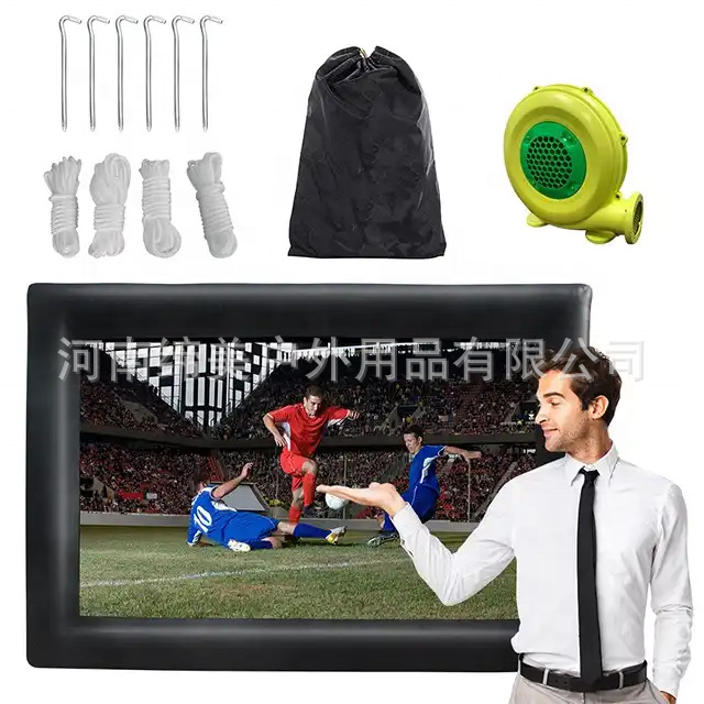 Outdoor Indoor Event Conference Inflatable Projection Screen Customizable Size Color Inflatable Projection Screen Manufacturer Hot Sale