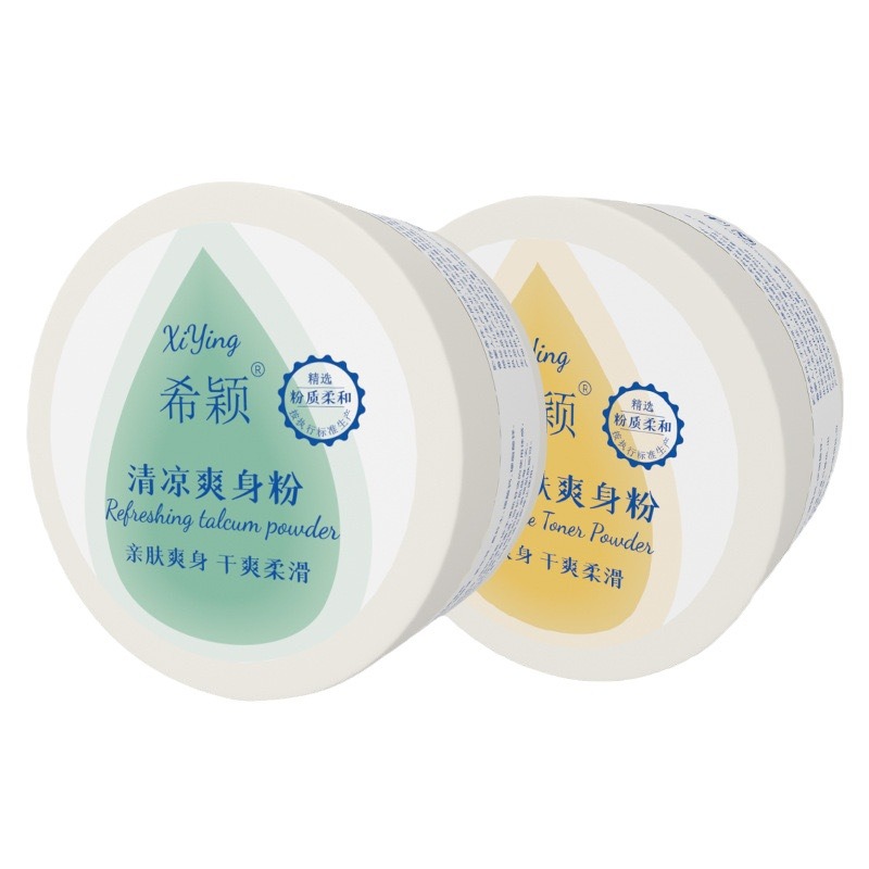Xiying Talcum Powder for Men and Women and Infants 140g Cool and Dry Antiperspirant Hot Prickly Heat Powder Can Be Used All over the Body with Large Capacity Prickly Heat Powder