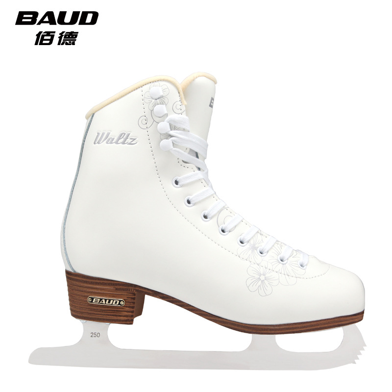 Baide Waltz leather Waltz adult figure skate shoes children's real skates Speed Skate factory