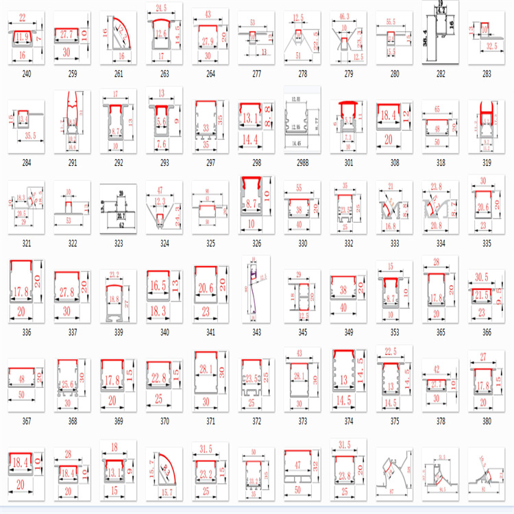 led Black strip light aluminum aluminum alloy lamp slot shell lamp strip aluminum lamp slot aluminum groove linear lamp strip