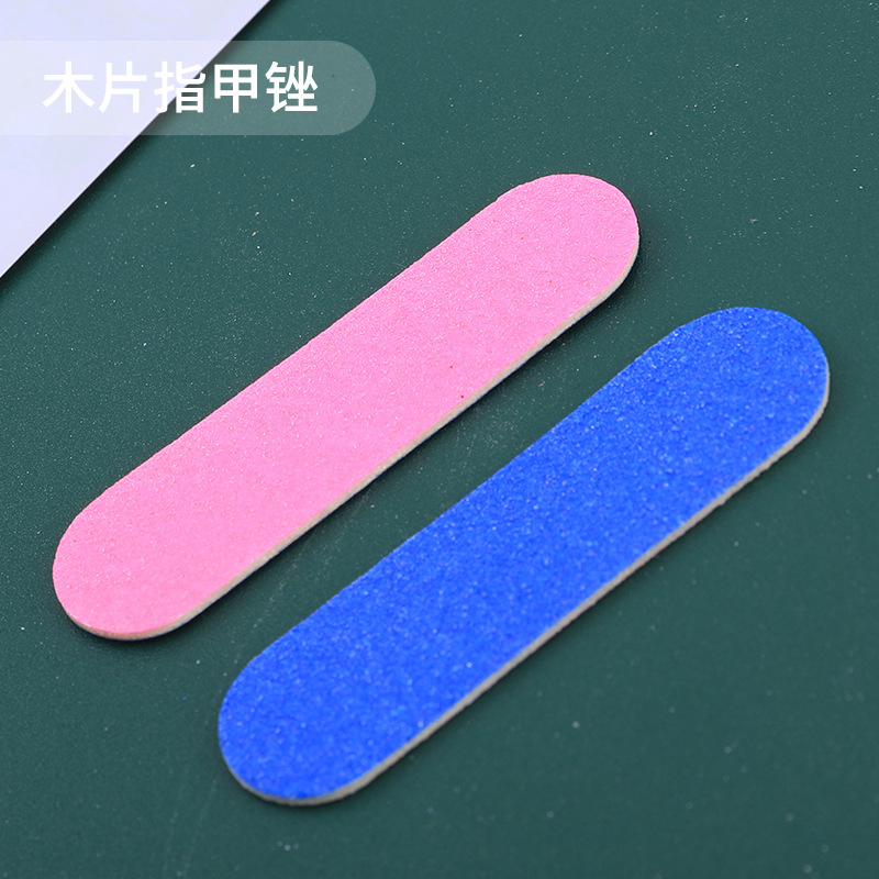Manufacturer Wood Chip Nail File Household Nail File Manicure Polishing Strip Double-sided Sanding Strip Manicure Tool Mini Frosting Strip