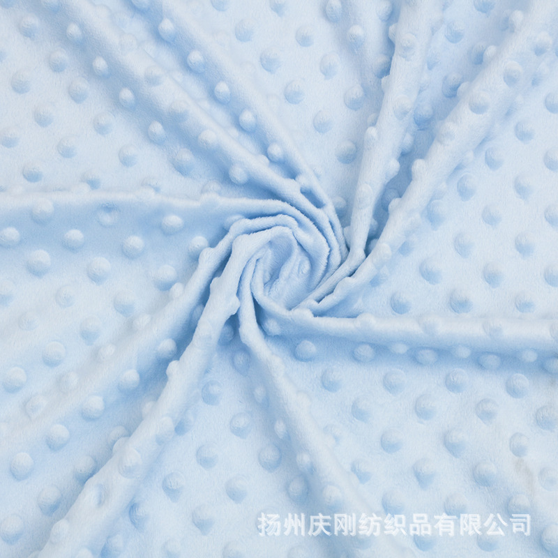 Pressed foam Crystal super soft spot bubble Velvet Baby soothing plush pea blanket super soft top bubble flannel fabric