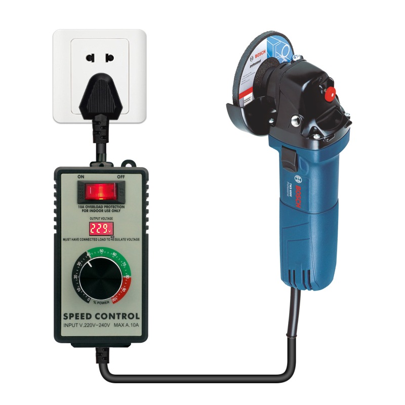 220V Angle Grinder Speed Regulator Speed Controller Hand Electric Drill Polishing Machine Fan Stepless Speed Speed Regulating Switch