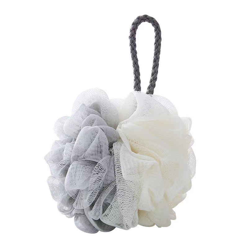Spot Cross-Border Hot Selling Bath Ball Bath Flower Processing Double Color Matching Unisex Foaming Fine Mesh Bath Ball Bath Flower Factory
