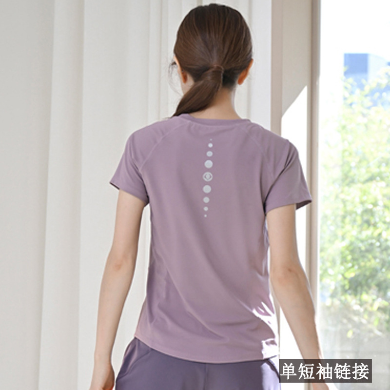 Фитнес-спортивная футболка для женщин, дышащая, модная, быстросохнущая, высокоэластичная, большого размера, для бега осенью и зимой, стройнящий вид, йога