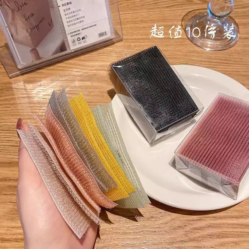 Cyber Celebrity Girl's Bangs Sticky Broken Hair Velcro Top Head Hair Sticker Head Sticker Lazy People Tidying Hair Artifact Magic Sticker