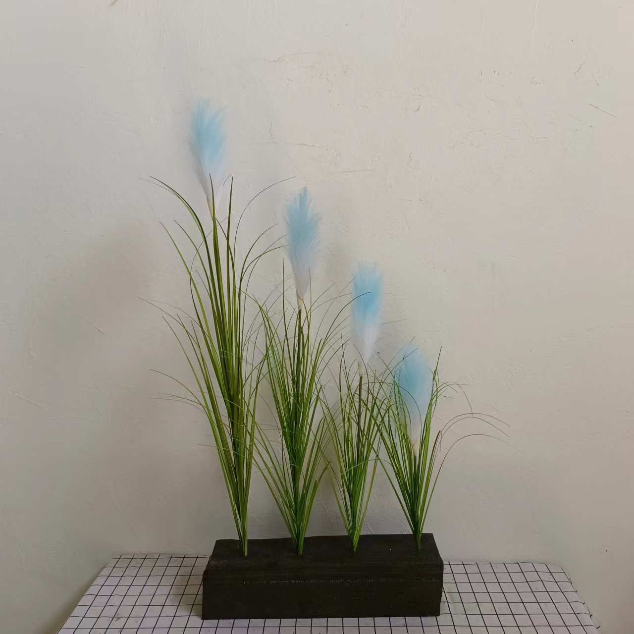 Reed Decorations Ns Style Artificial Green Plants for Photography and Landscaping Single Stem Foxtail Grass Onion Grass Autumn Color Bonsai