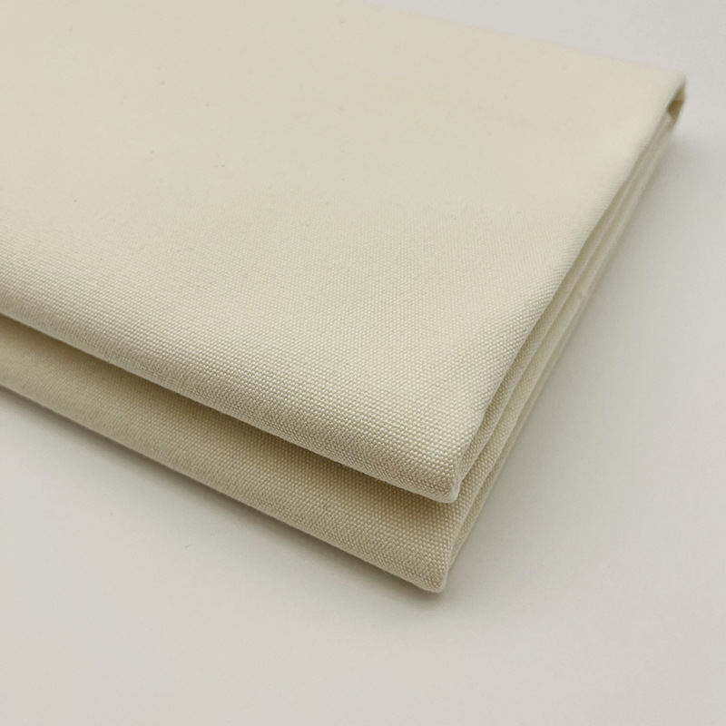 Wholesale 4-16 Polyester-Cotton Canvas Fabric Plain Canvas Bags Outdoor Canvas Fabric Printed Polyester-Cotton White Plain Cloth