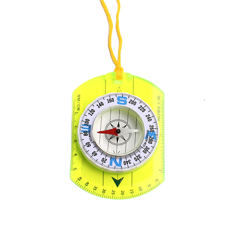 New manufacturers DC362 scale compass color acrylic North needle map ruler outdoor compass wholesale