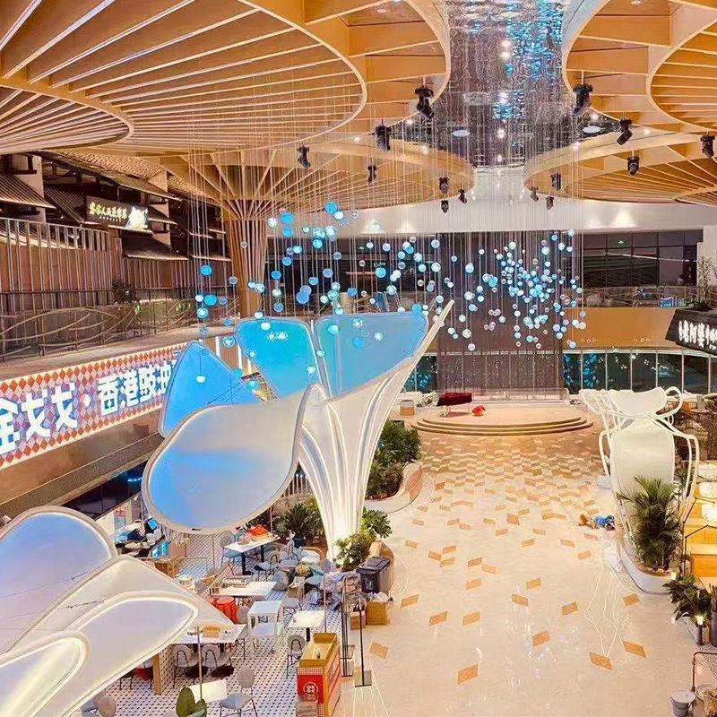 Shopping Mall Theme Renovation Interior Decoration Theater Large Sculpture School Landscape Engineering Modeling Commercial Presentation