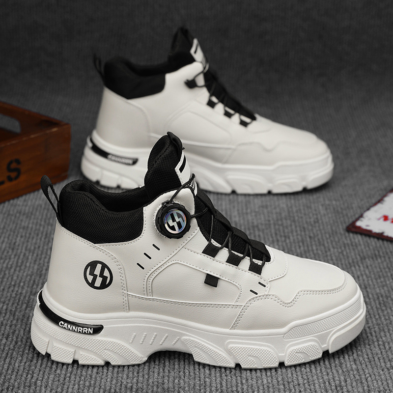 High-top Martin Boots Men's Shoes Autumn New Arrival Tooling Shoes Men's Trendy All-match Platform sneaker Casual Ankle Boots