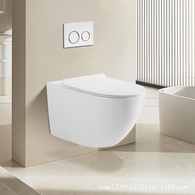 Ce Exports Hotel Toilet Engineering Bathroom Hanging Ceramic Toilet Wall Row Wall Hanging Concealed Wall-Mounted Toilet