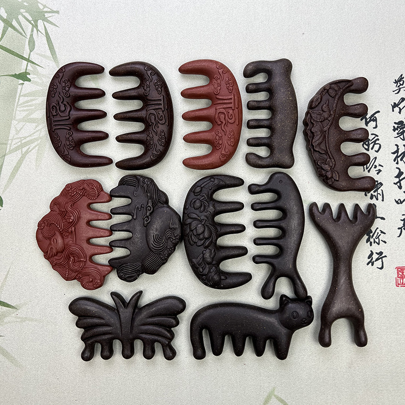 Live Broadcast Natural Herbal Handmade Incense Comb Massage Comb Hair Comb Natural Incense Comb Chinese Medicine Comb Factory Wholesale