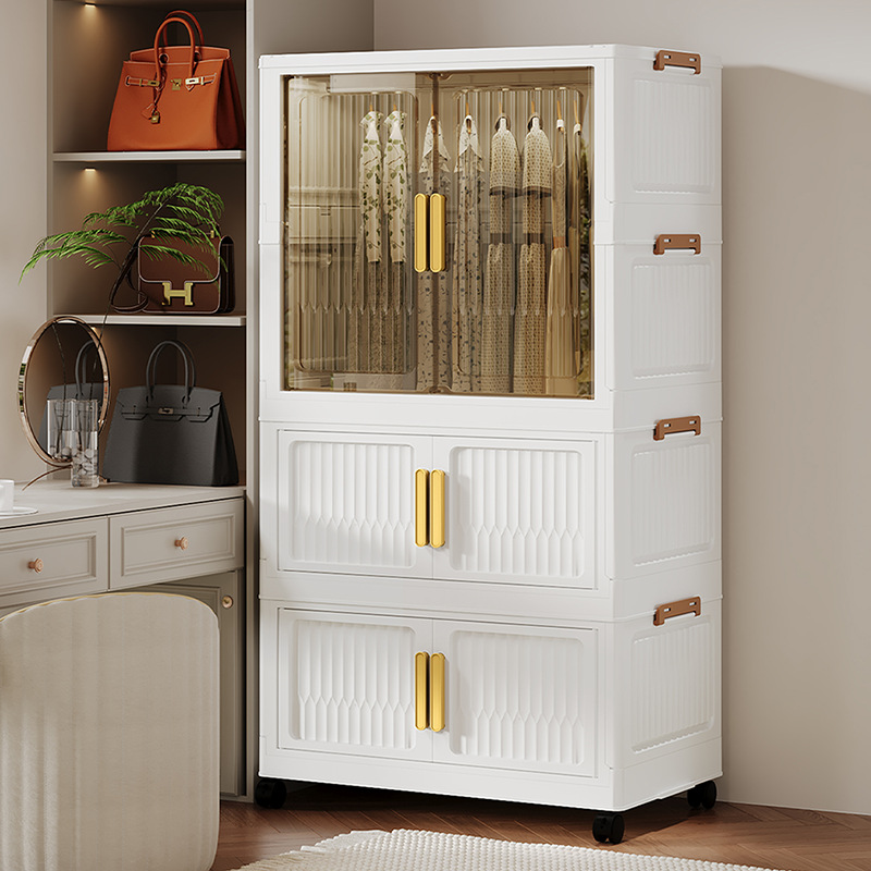 55 Установка не требуется, утолщенный складной шкаф для хранения одежды, многослойный шкаф для детской одежды