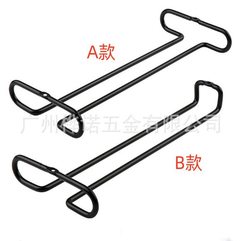 Iron Wine Cup Rack Hanger Cabinet Wine Cabinet Hanging Inverted Wine Cup Storage Rack Iron Goblet Hanging Rack