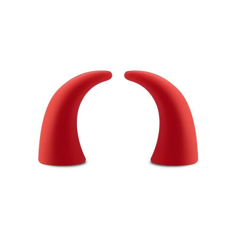 Devil Horn Stickers Monster Stickers Decorative Accessories Retro Motorcycle Round Lights Little Devil Horns 009 Helmet Personalized Stickers