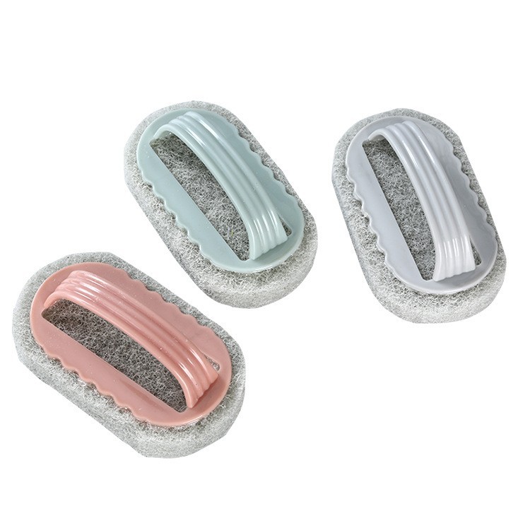 Cleaning Brush with Handle, Kitchen Dishwashing Pot Brush, Bathroom Scouring Tile Brush, Glass Wash Basin Decontamination Brush