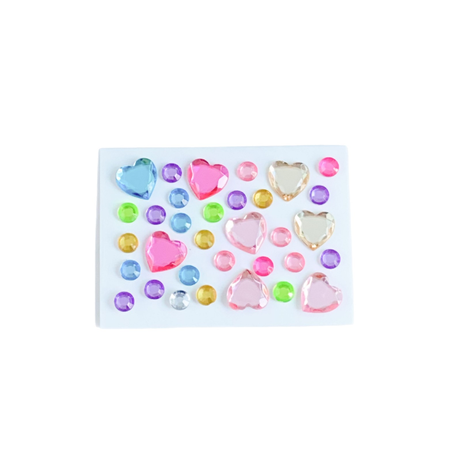 Mini Gemstone Series Stickers DIY Kidsren's Princess Cartoon Diamond Acrylic Diamond Stickers Ins Style Heart Diamond Stickers